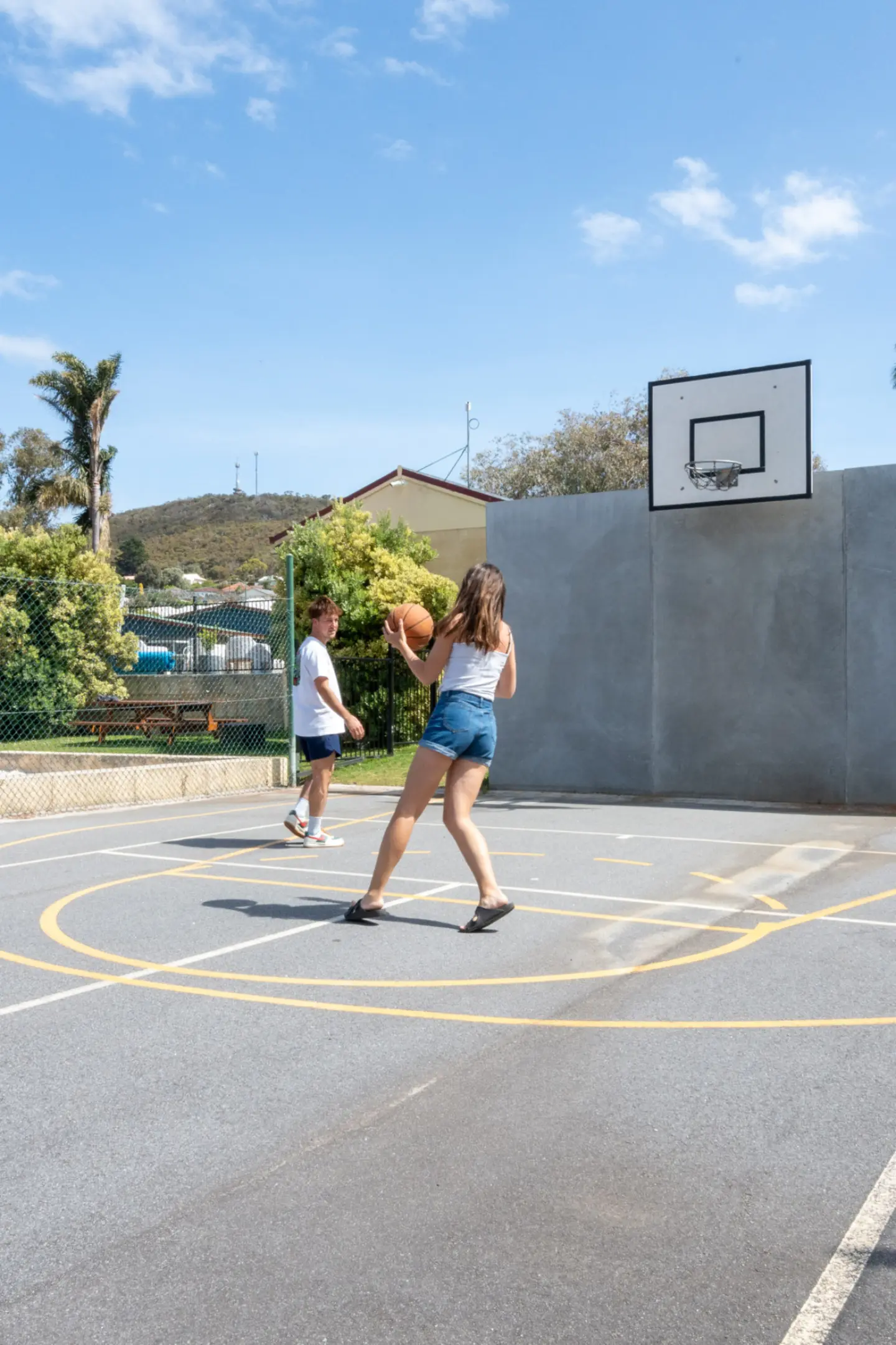 Basketball court at Albany